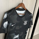 Camisa Nike Corinthians PRÉ JOGO 25/26 Masculina - Preto+Branco