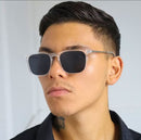 Óculos de Sol Madrid Quadrado Premium Clássico Vintage Retrô