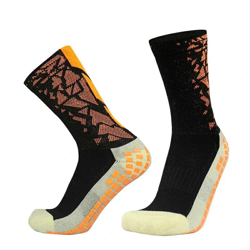 Meias de Futebol Antiderrapantes com Grip de Silicone