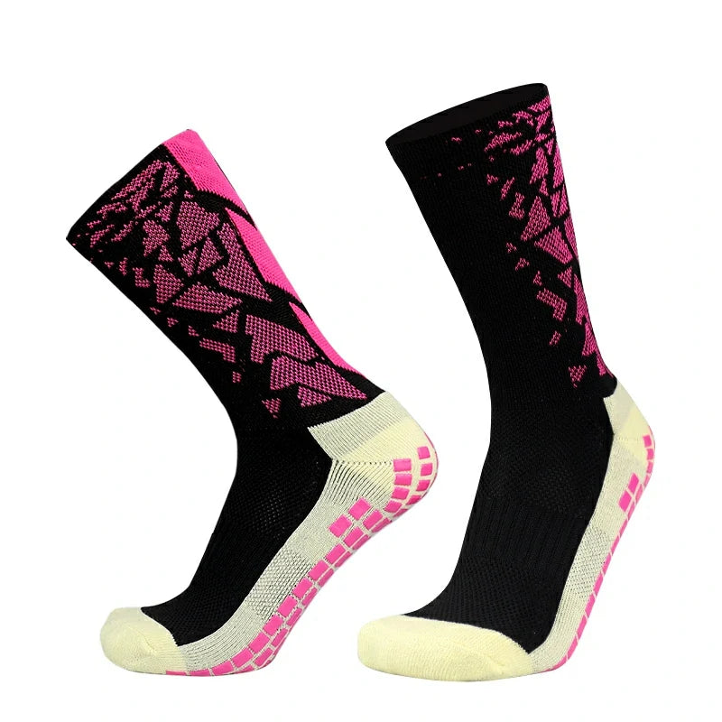 Meias de Futebol Antiderrapantes com Grip de Silicone