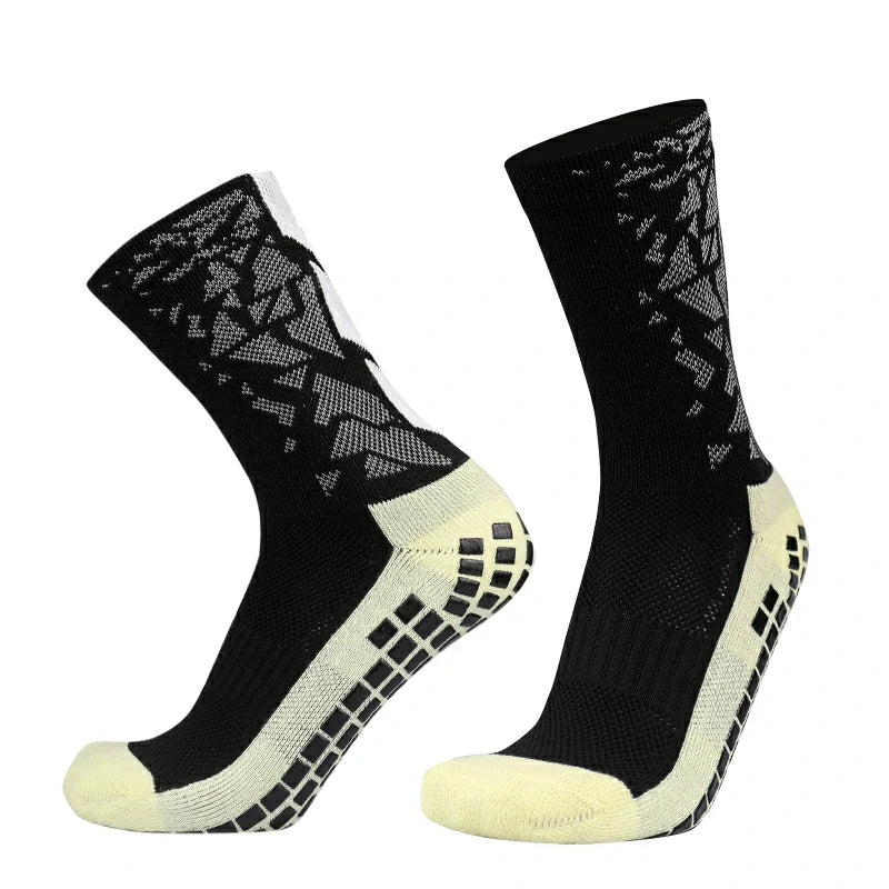 Meias de Futebol Antiderrapantes com Grip de Silicone