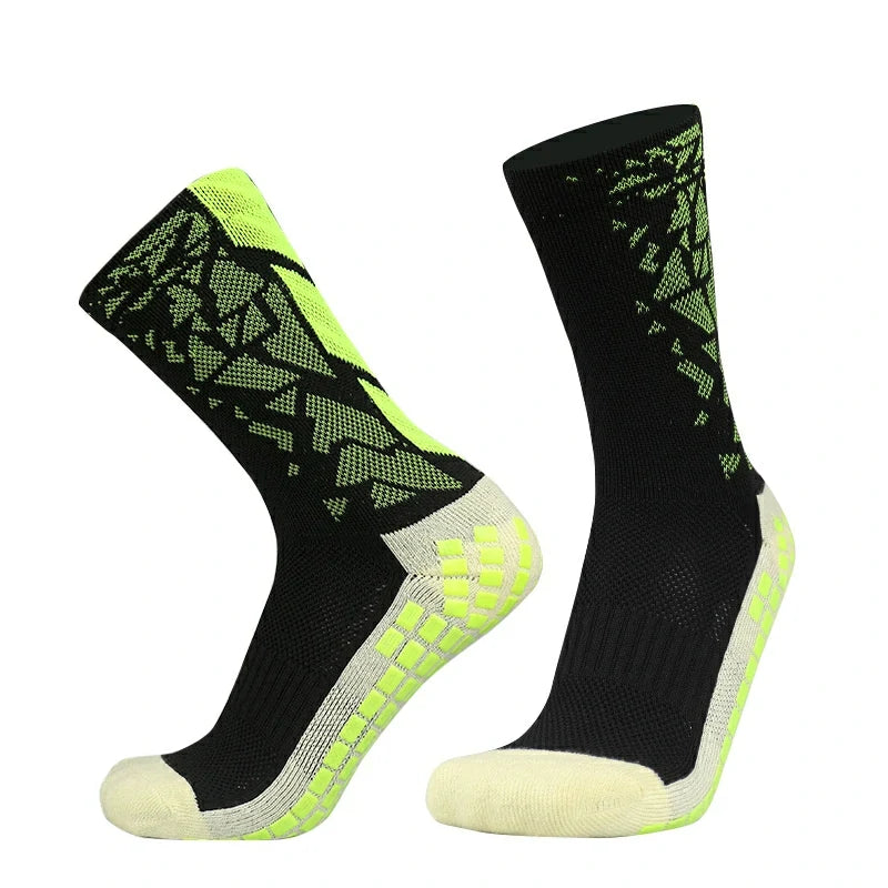 Meias de Futebol Antiderrapantes com Grip de Silicone