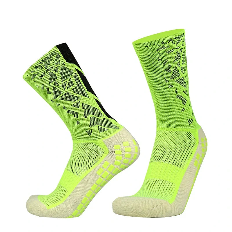 Meias de Futebol Antiderrapantes com Grip de Silicone