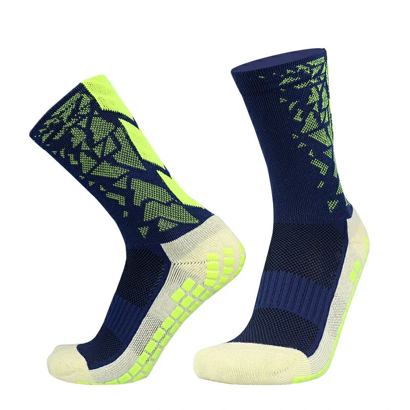 Meias de Futebol Antiderrapantes com Grip de Silicone