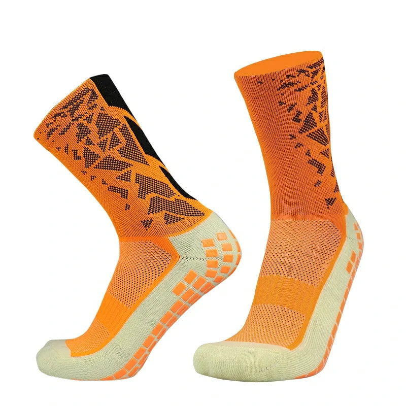 Meias de Futebol Antiderrapantes com Grip de Silicone