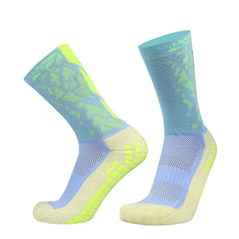 Meias de Futebol Antiderrapantes com Grip de Silicone