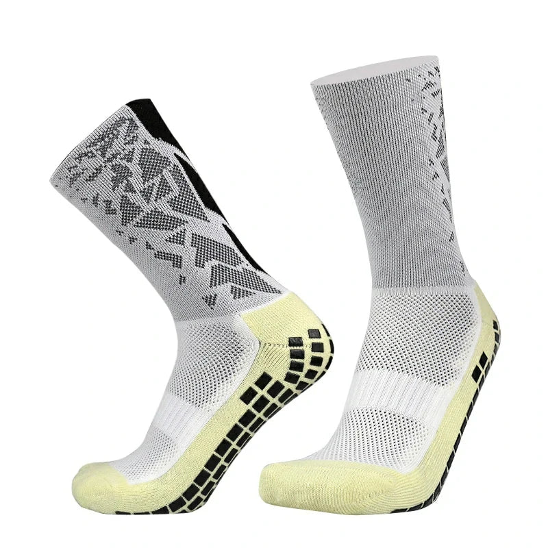 Meias de Futebol Antiderrapantes com Grip de Silicone