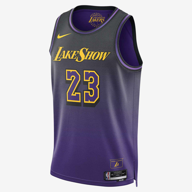 Regata NBA Los Angeles Lakers - Preta e Roxa  - JAMES 23