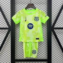Kit Infantil Barcelona Terceiro 25/26 – Verde