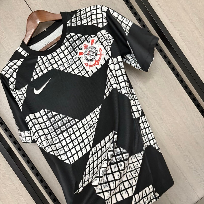 Camisa Nike Corinthians II Pro 25/26 Masculina - Preto+Branco