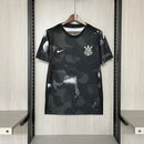 Camisa Nike Corinthians PRÉ JOGO 25/26 Masculina - Preto+Branco