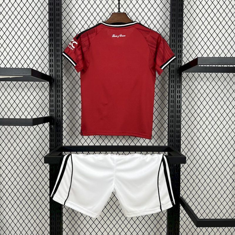 Kit Infantil Manchester United 25/26 –  Vermelho