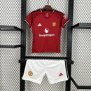 Kit Infantil Manchester United 25/26 –  Vermelho