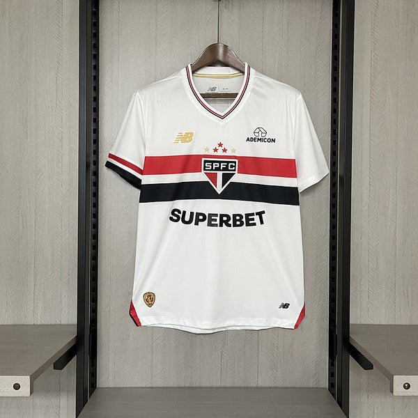 Camisa São Paulo Casa 25/26 -Torcedor Masculina branco