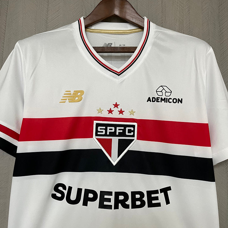 Camisa São Paulo Casa 25/26 -Torcedor Masculina branco
