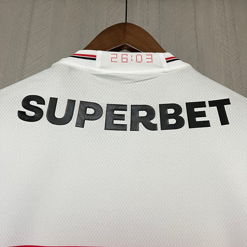 Camisa São Paulo Casa 25/26 -Torcedor Masculina branco