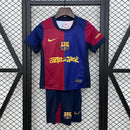 Kit Infantil Barcelona Edição Especial 25/26 – Azul/Vermelho