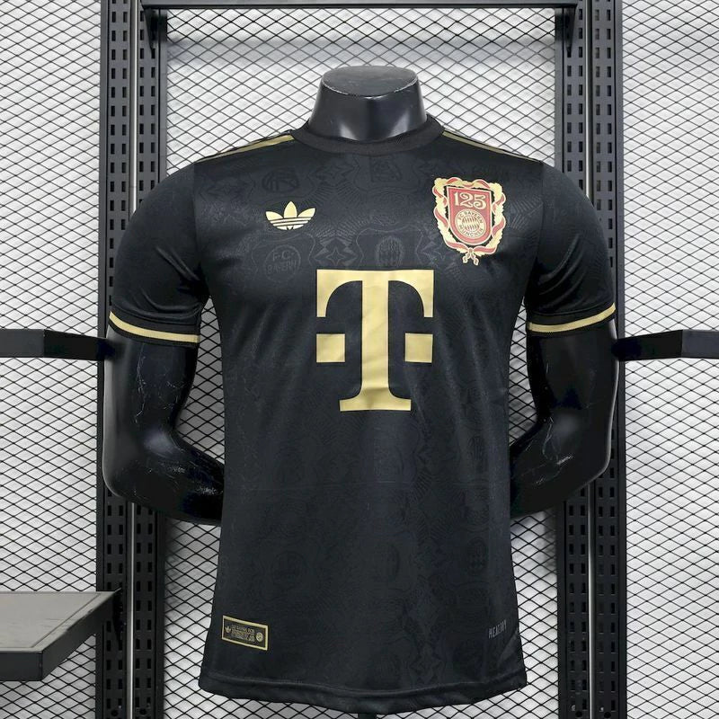 Camisa Bayern de Munique 25/26 Edição 125º Aniversário - Preto - Versão Jogador