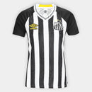 Camisa Santos II 25/26 s/n Umbro Torcedor Feminina - Preto+Branco