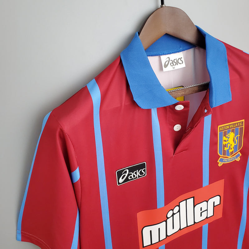 Camisa Retro 93-95 Aston Villa   - Torcedor Masculina
