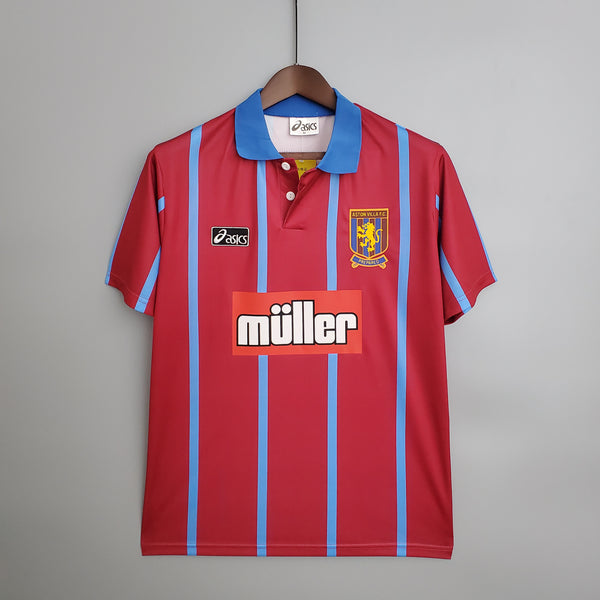 Camisa Retro 93-95 Aston Villa   - Torcedor Masculina