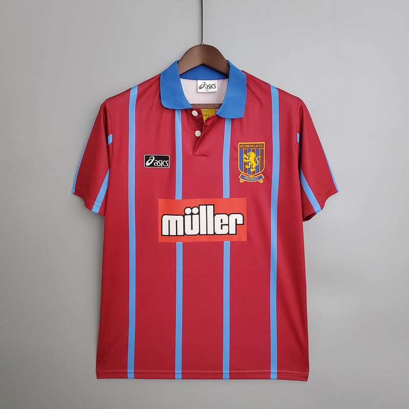 Camisa Retro 93-95 Aston Villa   - Torcedor Masculina