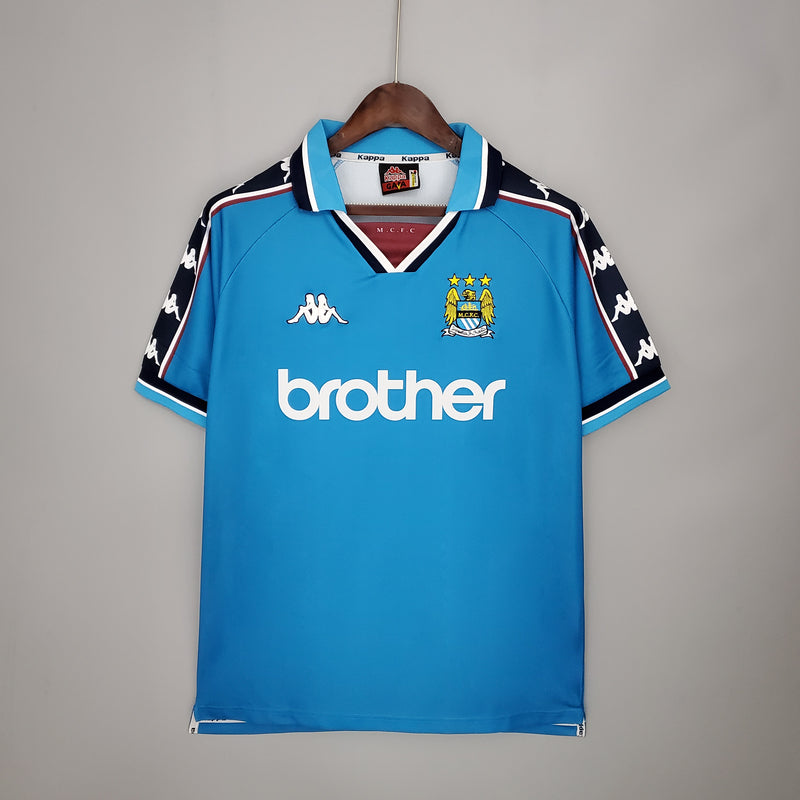 Camisa Retro Manchester City 97/99- Torcedor Masculina