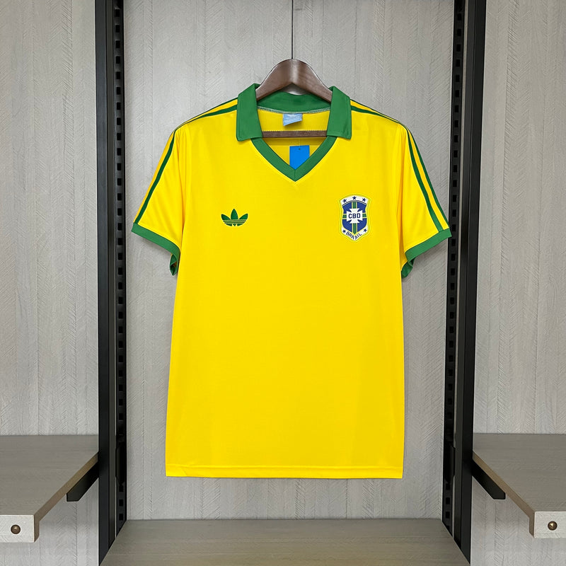 Camisa Retro Brazil 1977 - Torcedor Masculina