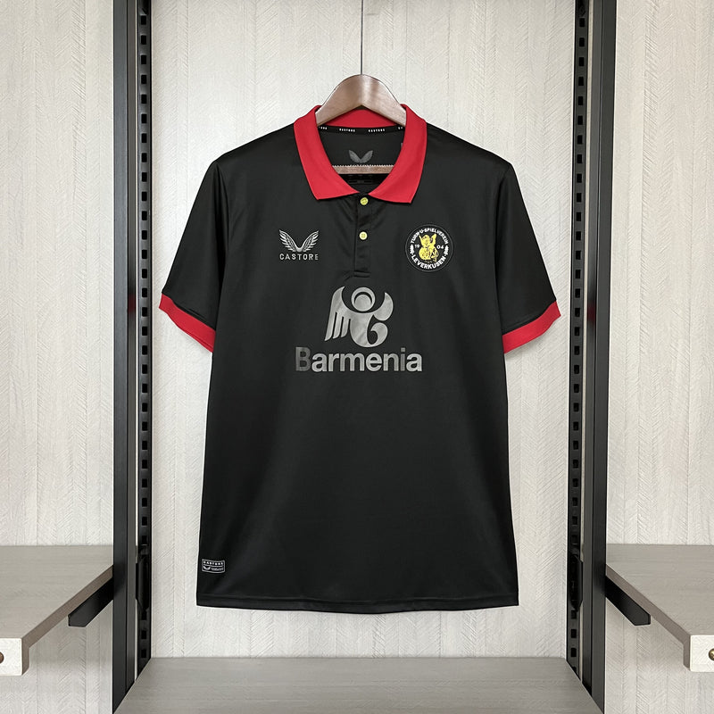 Camisa 120th Aniversário Bayer Leverkusen Black 24/25 - Torcedor Masculina
