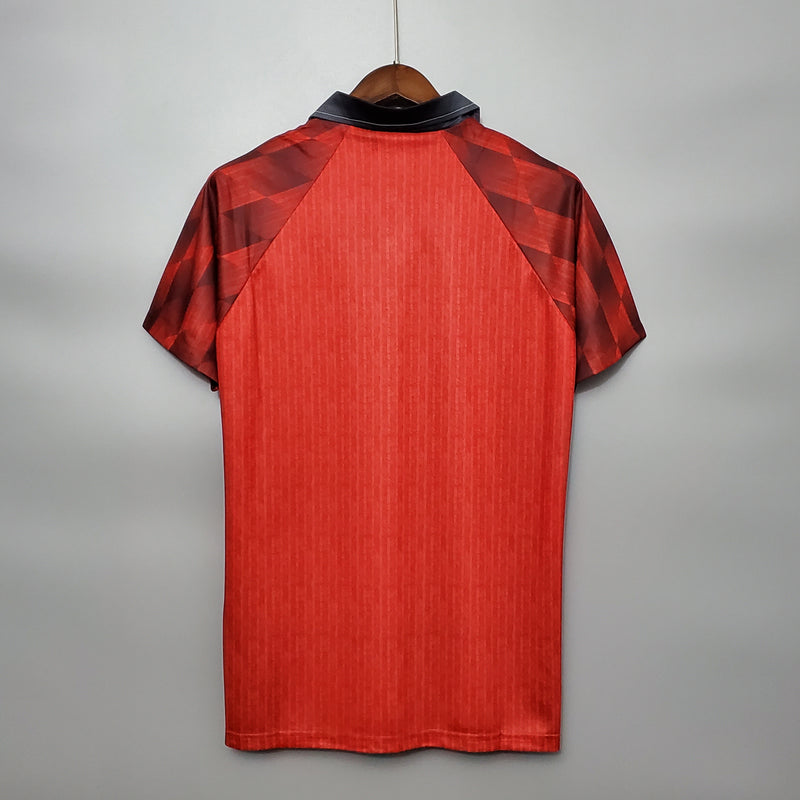 CamisaRetro 1996 Manchester United - Torcedor Masculina