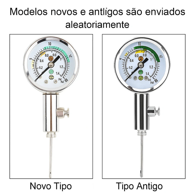 Medidor Digital de Pressão para Bola Esportiva