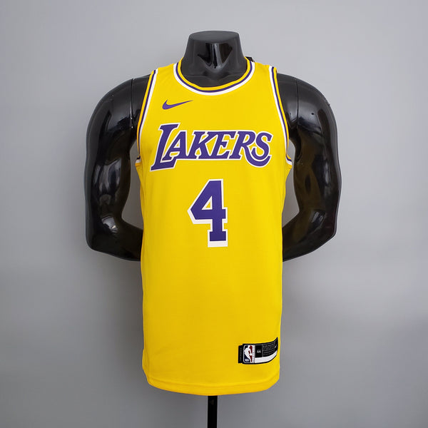 Regata NBA Lakers #4 Rondo Crew Neck Yellow - 23/24