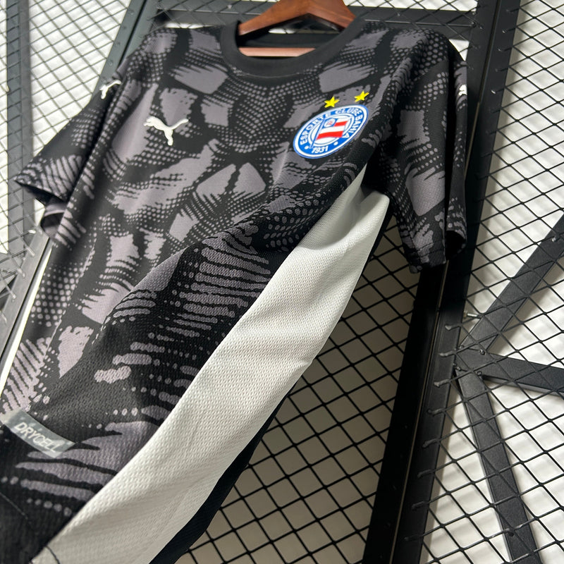 Camisa Bahia 25/26 - Masculina Goleiro Puma Preta Torcedor