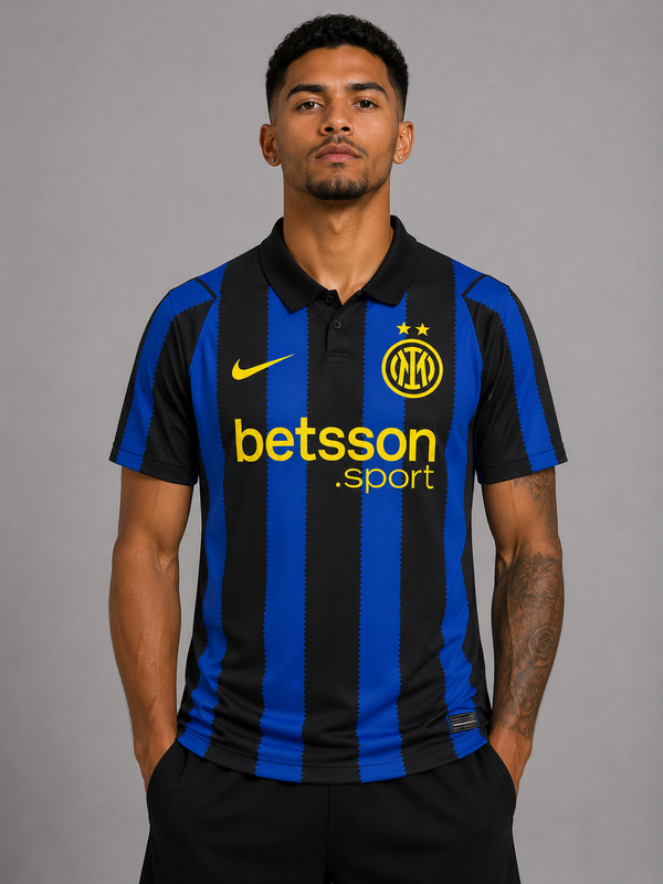 Camisa Inter De Milão I 26/27 Jogador Masculina - Listrada (PRONTA ENTREGA)