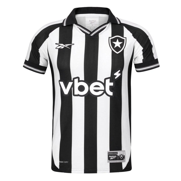Camisa Botafogo I 25/26 s/n Torcedor Reebok Masculina - Branco+Preto