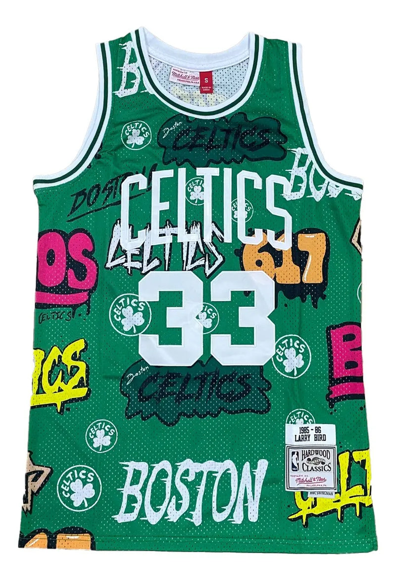 Regata NBA Boston Celtics - Verde Graffiti - BIRD 33