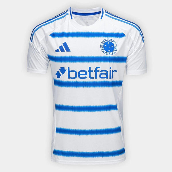 Camisa Cruzeiro II 25/26 s/n Torcedor Adidas Masculina - Branco+Azul