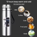 Garrafa 1000ml Inox Térmica Com Infusor Prata