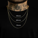 Corrente Veneziana Masculina Banhada a ouro18k