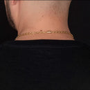 Corrente Masculina Cartier Cadeado 4,5mm Banhada a Ouro 18k