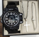 Relógio Masculino a Prova D' Agua + Corrente