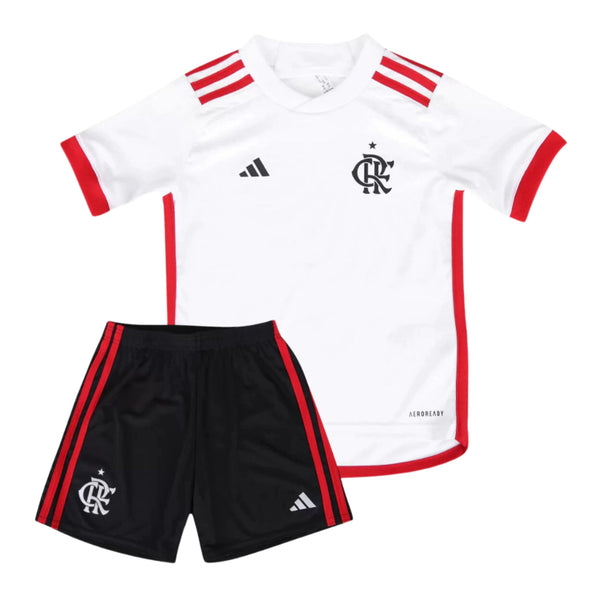 Kit Infantil CR Flamengo ll 2024/25 Branco - Modelo Torcedor