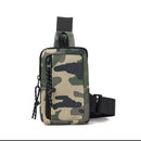 Bolsa esportiva unissex de ombro / peito, estilo compacto e simples