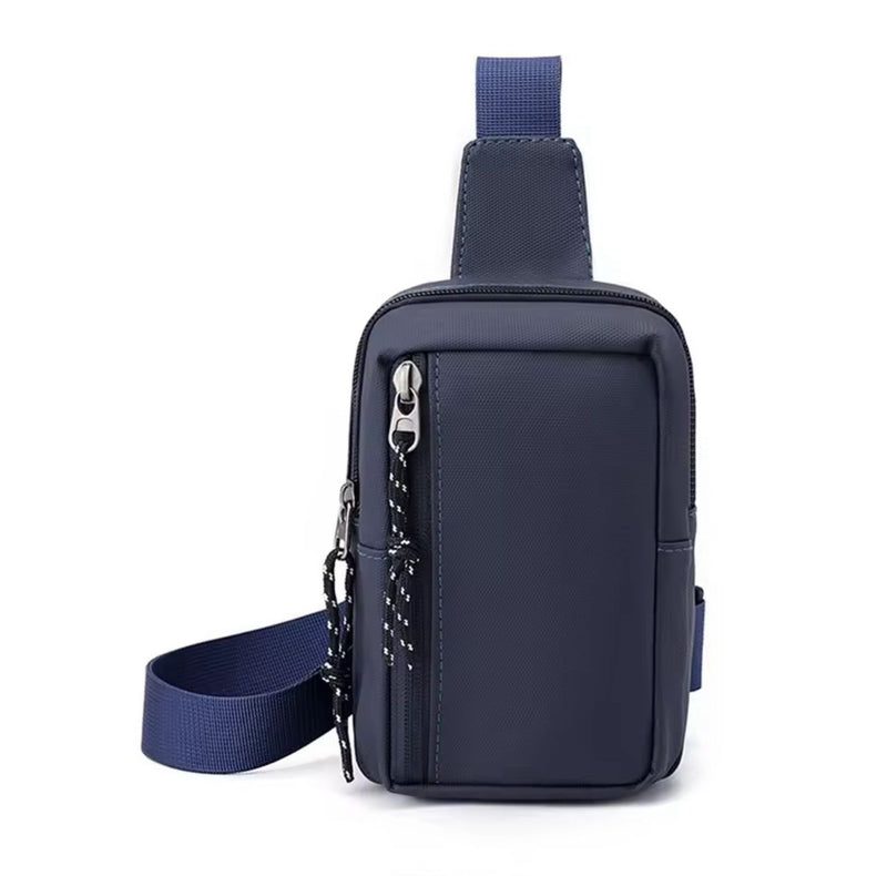 Bolsa esportiva unissex de ombro / peito, estilo compacto e simples