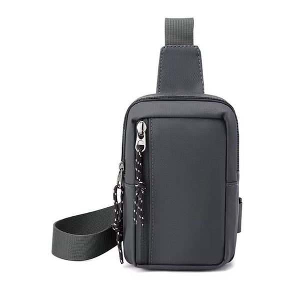 Bolsa esportiva unissex de ombro / peito, estilo compacto e simples