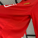 Camisa Retrô Manga Longa Manchester United 2007/2008 Retrô  - Nike Vermelha