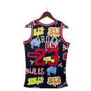 Regata NBA Chicago Bulls - Preta Graffiti - JORDAN 23