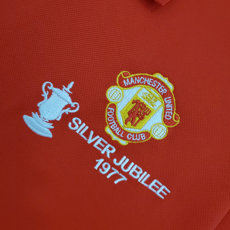 Camisa Retro Manchester United 1977- Torcedor Masculina
