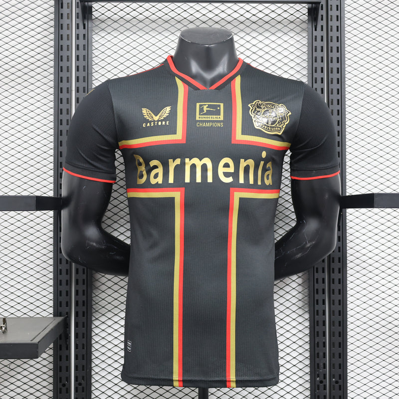 Camisa Bayer Leverkusen Edição Campeão 24/25 - Jogador Masculina