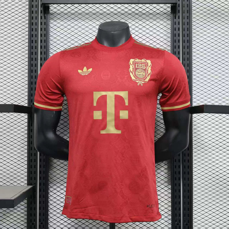 Camisa Bayern de Munique 25/26 125º aniversário - Vermelha - Versão do jogador